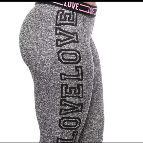 Heather gray Pink Fitted Slim Jogger Pants - Picture 3 of 4